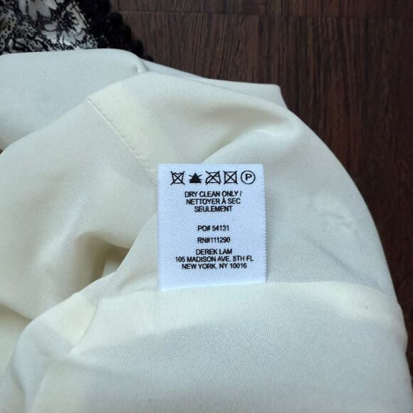 Derek Lam 10 Crosby Silk Blend Floral Jacquard Black White Mini Skirt Women’s 4 - Picture 8 of 9